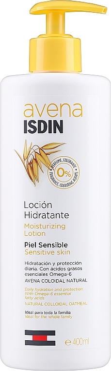 Körperlotion mit Haferflocken und Omega-6 - Isdin Avena Moisturizing Lotion Sensitive Skin — Bild N1