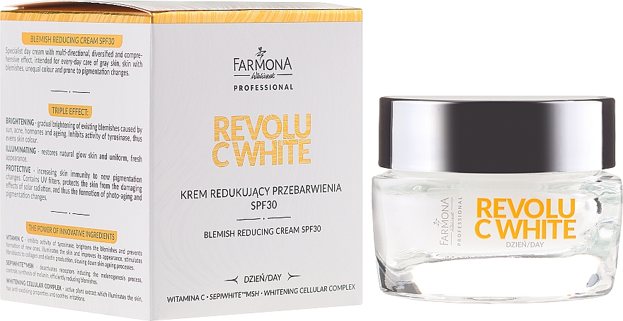 Regenerierende Gesichtscreme - Farmona Professional Revolu C White Blemish Reducing Cream SPF30 — Foto N1