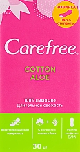 Düfte, Parfümerie und Kosmetik Damenbinden mit Aloe-Extrakt 30 St. - Carefree Cotton Aloe