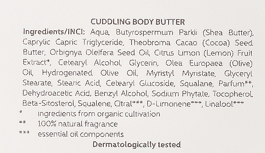 Körperbutter mit Karamell, Zitrone und Vanille - Naturativ Cuddling Body Butter — Bild N3