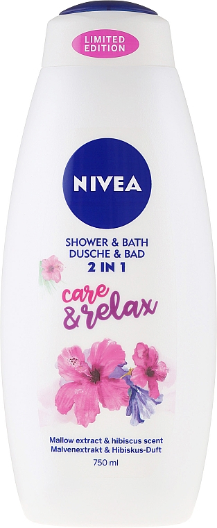 Körper Duschgel mit Malvenextrakt und Hibiskus-Duft - NIVEA Shower & Bath Care & Relax — Foto N5