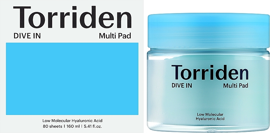 Tonisierende Gesichtspads mit Hyaluronsäure  - Torriden Dive-In Multi Pad — Bild N2