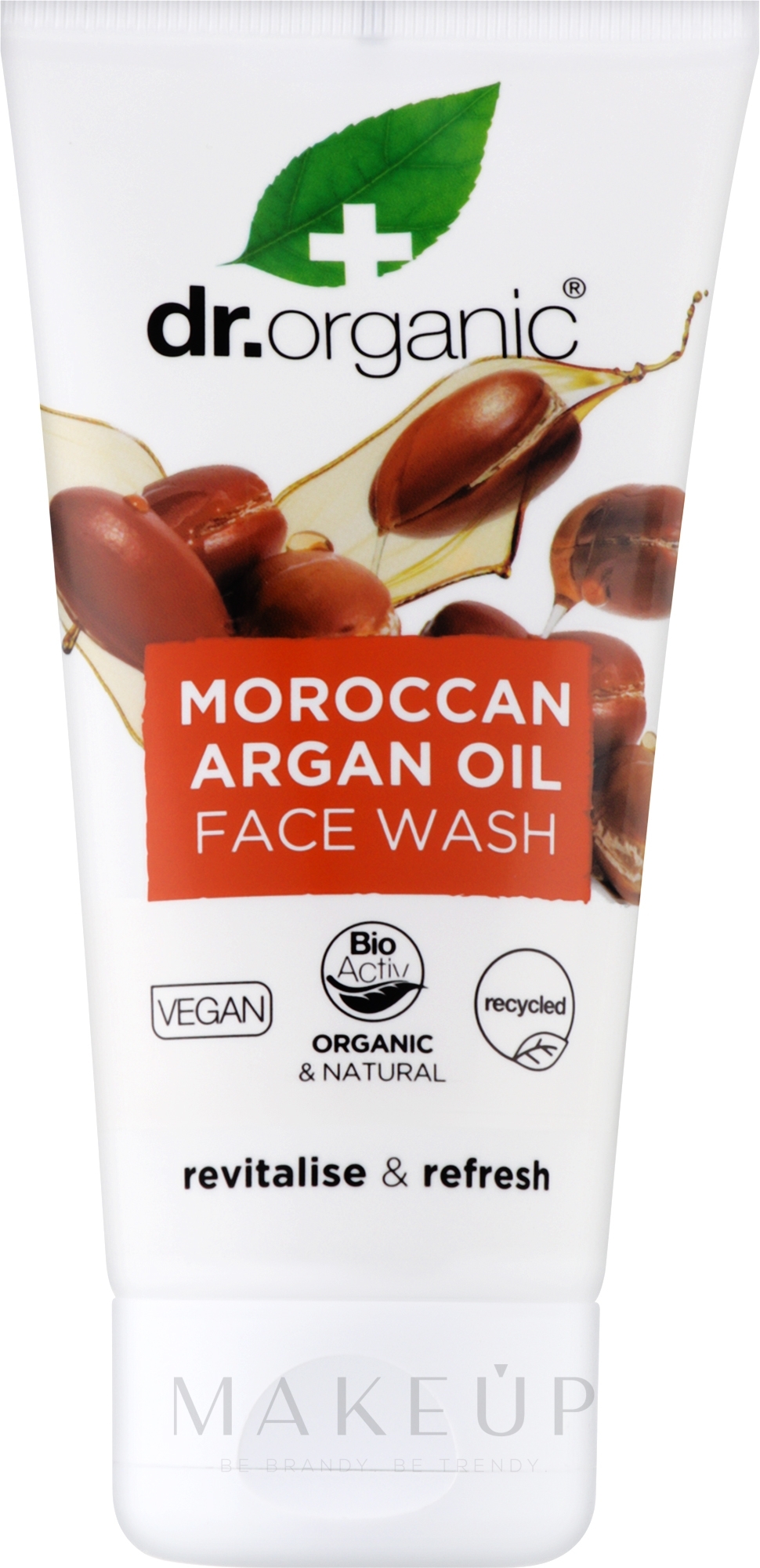 Waschgel mit Arganöl - Dr. Organic Bioactive Skincare Organic Μoroccan Argan Oil Creamy Face Wash — Bild 150 ml