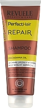Shampoo für trockenes, sprödes und strapaziertes Haar mit Macadamiaöl - Revuele Perfect Hair Repair Shampoo — Bild N1