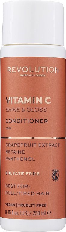 Conditioner für stumpfes Haar mit Grapefruitextrakt, Vitamin C, Betain und Panthenol - Makeup Revolution Vitamin C Shine & Gloss Conditioner — Bild N1