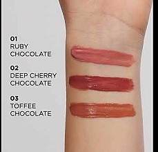 Lipgloss - Eveline Cosmetics Choco Glamour Vinyl Gloss Lip Liquid — Bild N1