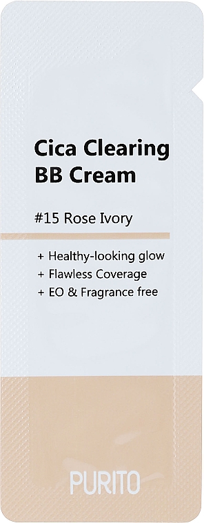 GESCHENK! BB-Creme mit Centella-Extrakt - Purito Cica Clearing BB cream (Probe)  — Bild N1