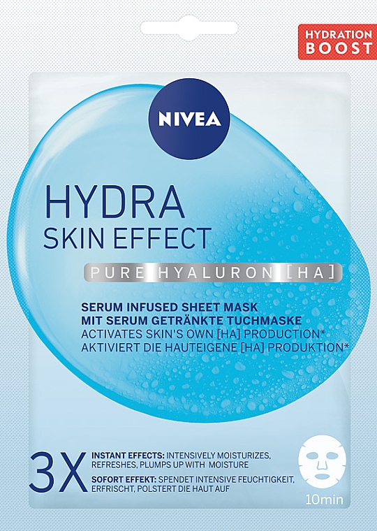 Feuchtigkeitsspendende und erfrischende Tuchmaske - Nivea Hydra Skin Effect — Bild N1
