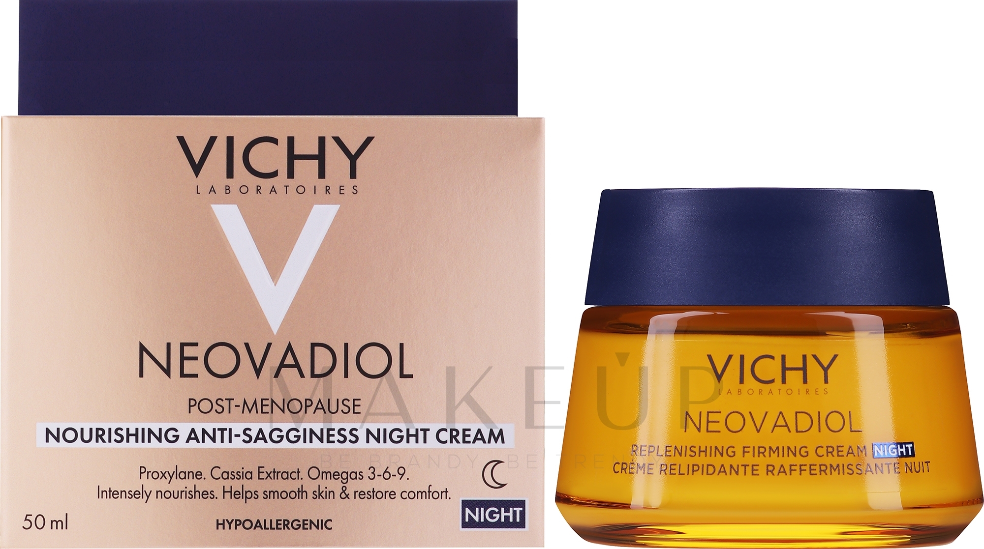Revitalisierende und straffende Nachtcreme für das Gesicht - Vichy Neovadiol Replenishing Firming Night Cream — Bild 50 ml