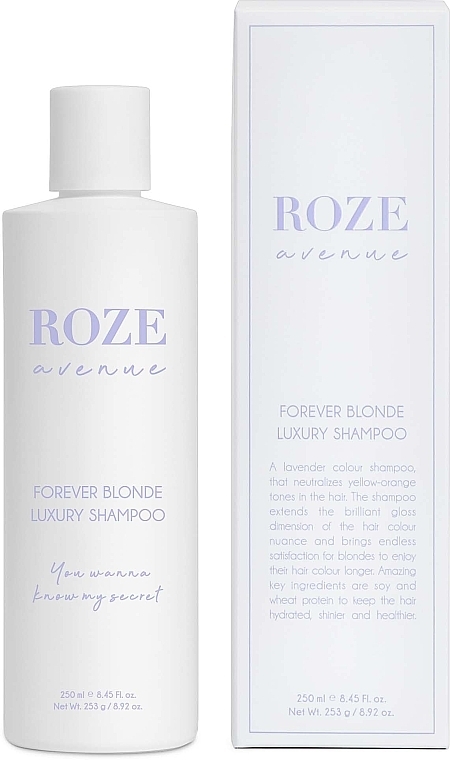 Shampoo für blondes Haar - Roze Avenue Forever Blonde Luxury Shampoo — Bild N4