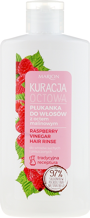 Pflegespülung für strapaziertes Haar mit Himbeeressig - Marion Raspberry Vinegar Hair Rinse