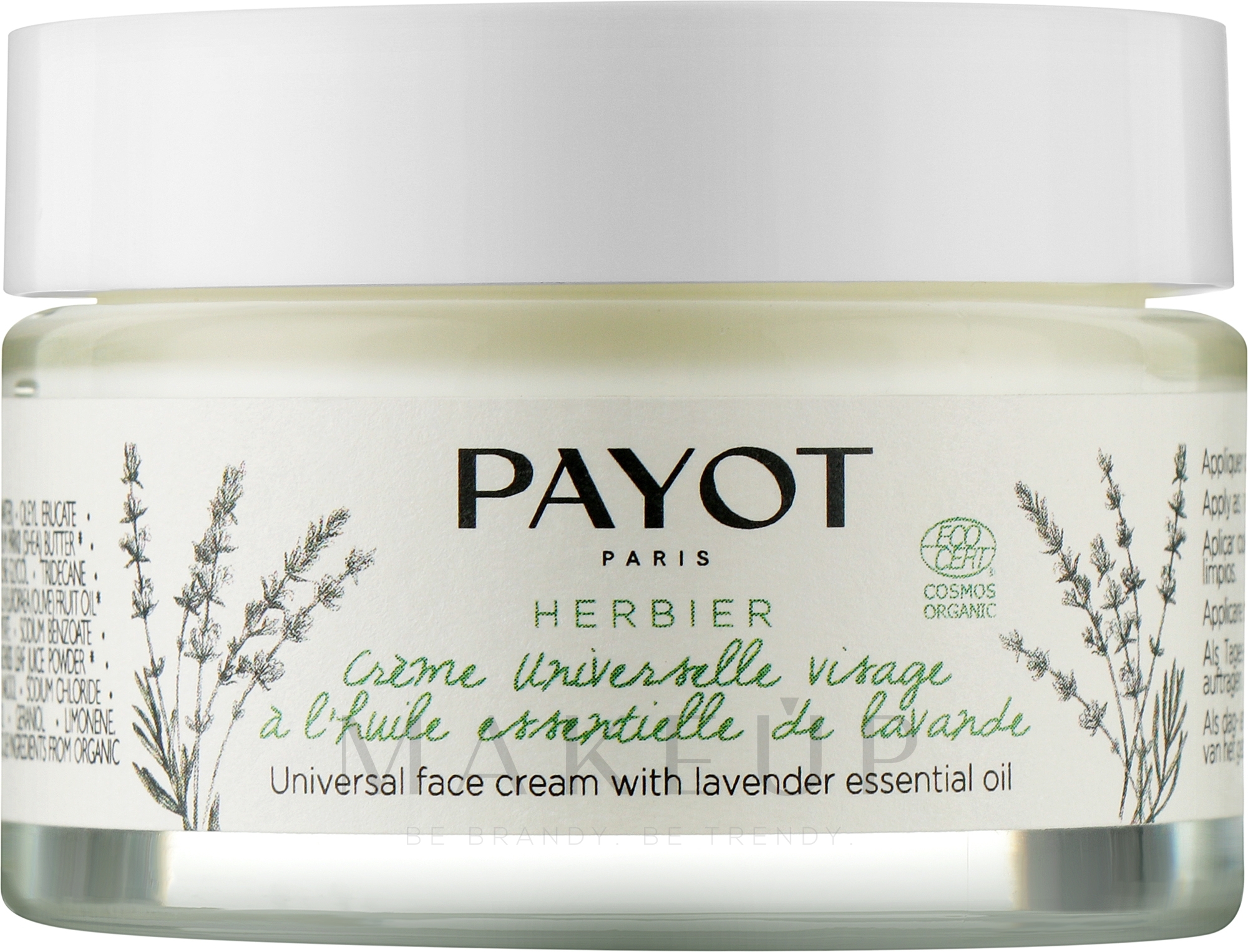 Gesichtscreme - Payot Herbier Universal Face Cream With Lavender Essential Oil — Bild 50 ml