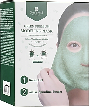 Düfte, Parfümerie und Kosmetik Feuchtigkeitsspendende, nährende und reinigende Tuchmaske für das Gesicht mit Spiruline Powder - Shangpree Green Premium Modeling Mask