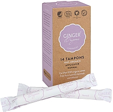 Tampons mit Applikator Normal 14 St. - Ginger Organic — Bild N1