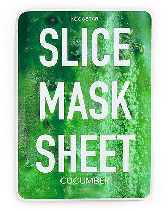 Pflegende Tuchmaske mit Gurkenextrakt - Kocostar Slice Mask Sheet Cucumber — Bild N1