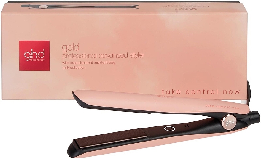 Haarglätter pfirsichfarben - Ghd Gold Take Control Now Professional Advanced Styler Pink Peach — Bild N1