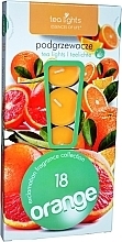 Düfte, Parfümerie und Kosmetik Teelichter Orange 18 St. - Admit Tea Light Essences Of Life Candles Orange
