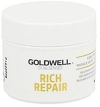 Regenerierende Maske für geschädigtes Haar - Goldwell Dualsenses Rich Repair 60sec Treatment — Foto N1