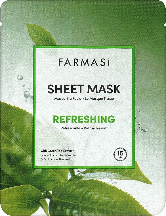 GESCHENK! Erfrischende Gesichtsmaske - Farmasi Dr.C.Tuna Sheet Mask Refreshing — Bild N1