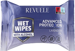 Feuchttücher mit Lavendelöl - Revuele Advanced Protection Wet Wipes Lavender Oil — Bild N1