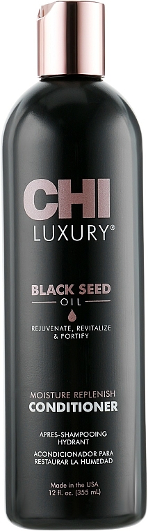 Feuchtigkeitsspendende Haarspülung mit Schwarzkümmelöl - CHI Luxury Black Seed Oil Moisture Replenish Conditioner — Bild N3