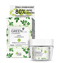 Gesichtspflegeset - Floslek Green For Skin (Gesichts-, Hals- und Dekolletécreme für die Nacht 50ml + Kosmetikglas) — Bild N1
