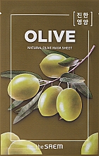 Tuchmaske für das Gesicht mit Olive - The Saem Natural Mask Sheet Olive — Bild N1