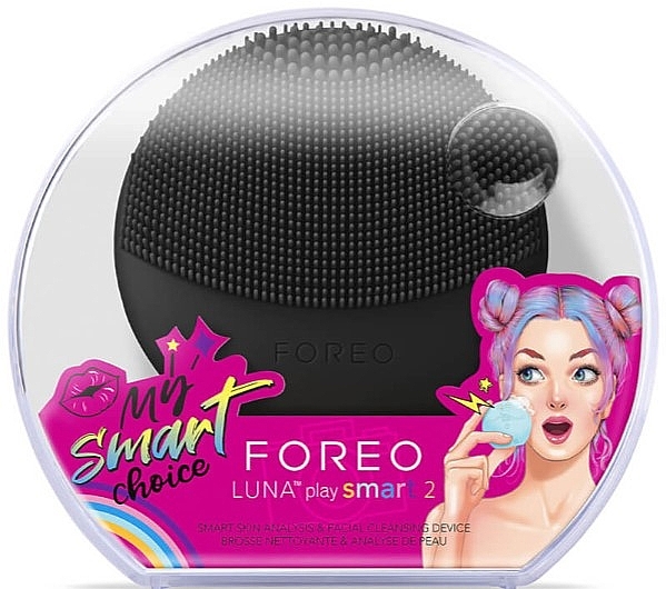 Foreo Luna Play Smart 2 Midnight Magic  - Gesichtsreinigungsbürste und Massagegerät  — Bild N2