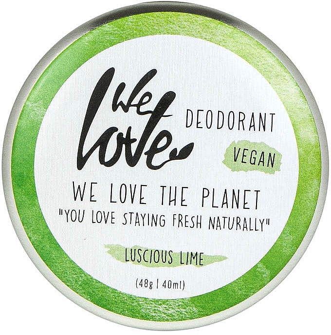 Natürliche Deo-Creme Luscious Lime - We Love The Planet Deodorant Luscious Lime — Bild N1