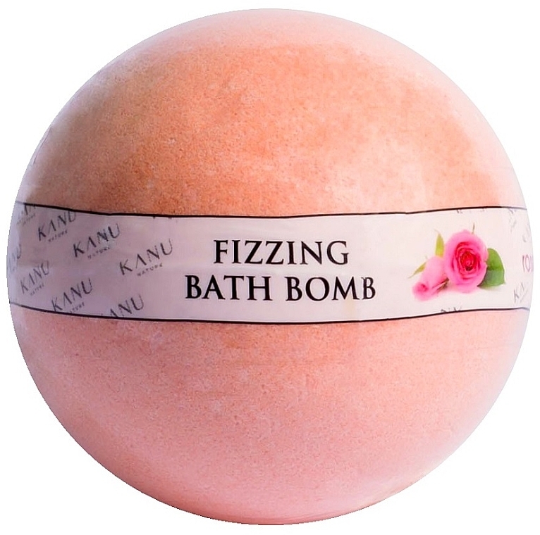 GESCHENK! Badebombe Rose - Kanu Nature Fizzing Bath Bomb Rose  — Bild N1