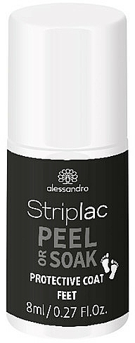 Nagellack - Alessandro International Striplac Peel or Soak Protective Coat Feet — Bild N1