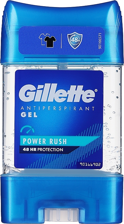 Deo-Gel Antitranspirant - Gillette Power Rush Anti-Perspirant Gel for Men