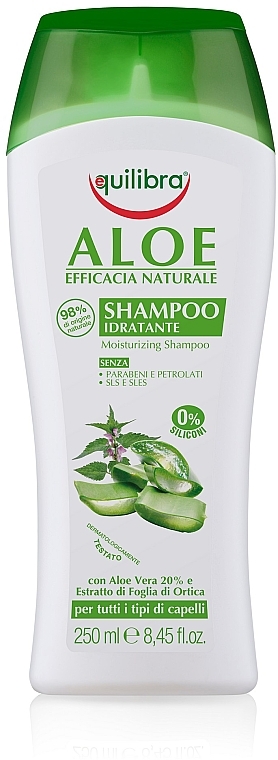Feuchtigkeitsspendendes Shampoo mit Aloe Vera - Equilibra — Bild N3