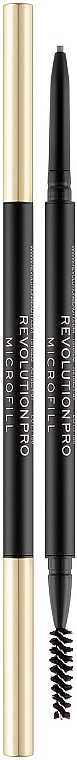 Ultra dünner Augenbrauenstift mit Bürste - Revolution Pro Microfill Brow Pencil — Bild N1