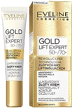 Augen- und Lippenkonturcreme 50+\70+ - Eveline Cosmetics Gold Lift Expert 50+\70+ — Bild N1