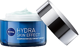 Regenerierende und feuchtigkeitsspendende Nachtgel-Creme für das Gesicht mit Hyaluronsäure - Nivea Hydra Skin Effect Power of Regeneration Night Gel-Cream — Bild N3
