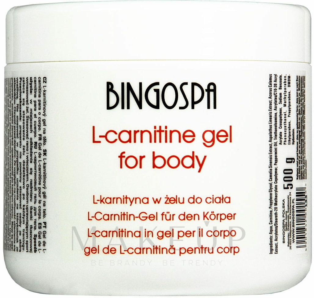 Körpergel zum Abnehmen mit L-Carnitin - BingoSpa L-Carnitine In The Gel — Bild 500 g