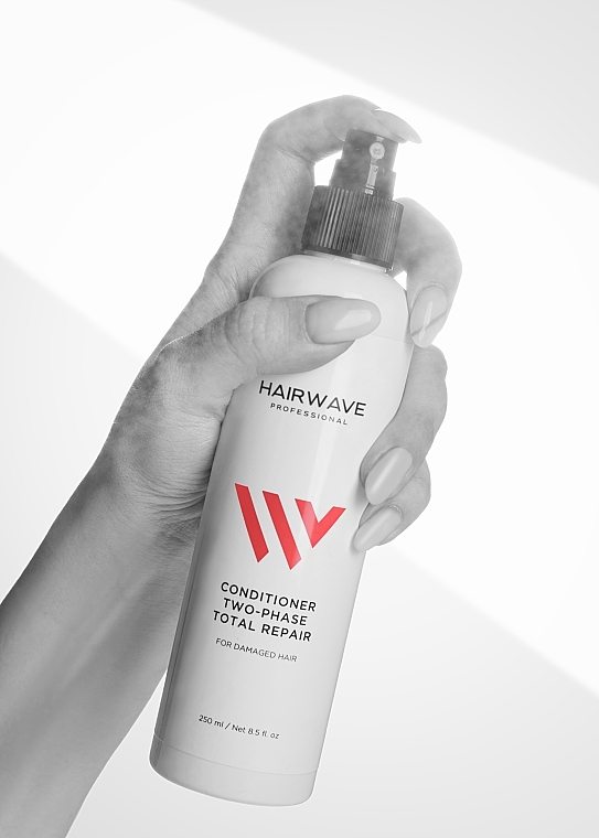 Zwei-Phasen-Conditioner für geschädigtes Haar Total Repair - HAIRWAVE Two-Phase Conditioner For Damaged Hair — Bild N7