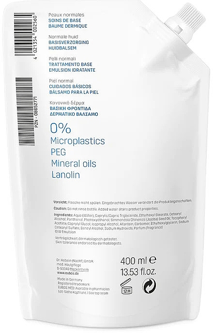 Balsam für normale Haut - Eubos Med Basic Skin Care Dermal Balsam Refill (Refill)  — Bild N2