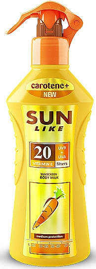 Sonnenschutzmilch-Spray für den Körper mit Vitamin E SPF 20 - Sun Like Body Milk SPF 20 — Bild N1