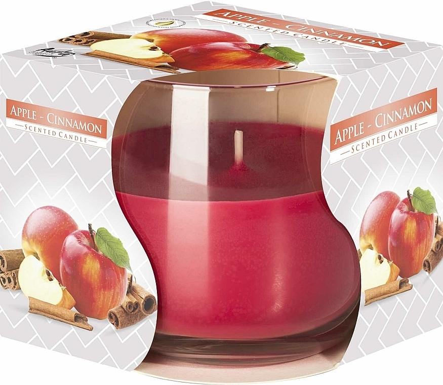 Duftkerze im Glas Zimt und Apfel - Bispol Scented Candle — Bild N1