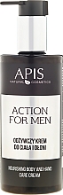 Hand- und Körpercreme mit Arganöl und Sheabutter für alle Hauttypen - APIS Professional For Men Action Nourishing Cream — Bild N3