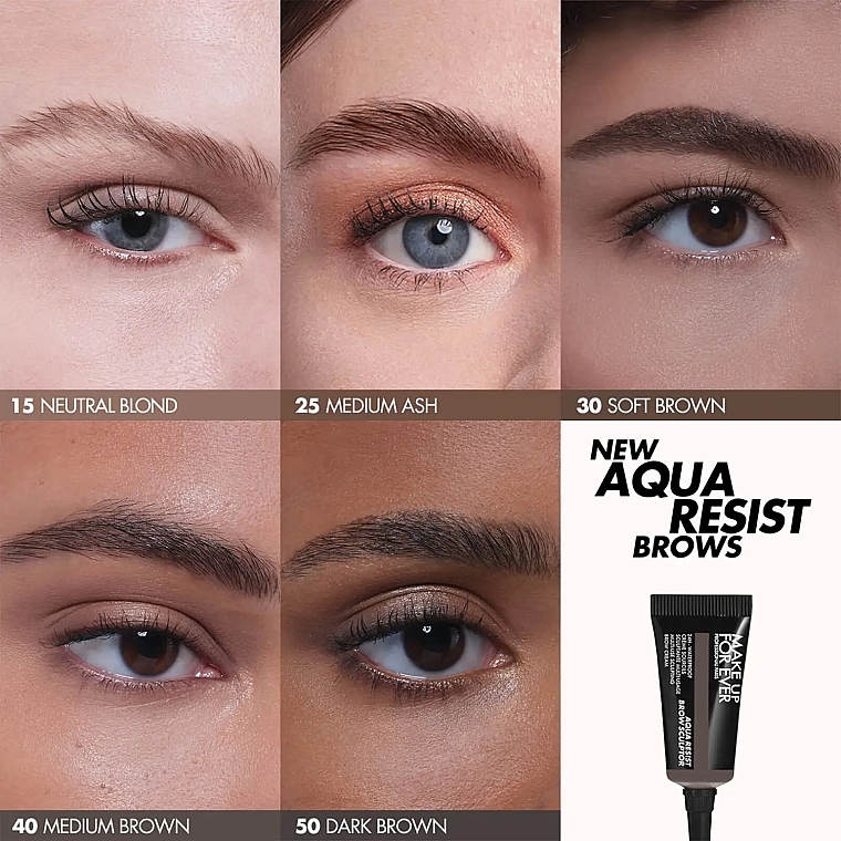 Augenbrauencreme - Make Up For Ever Aqua Resist Brow Sculptor — Bild N2