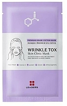 Düfte, Parfümerie und Kosmetik Feuchtigkeitsspendende Anti-Aging Tuchmaske gegen Falten - Leaders Wrinkle Tox Skin Clinic Mask