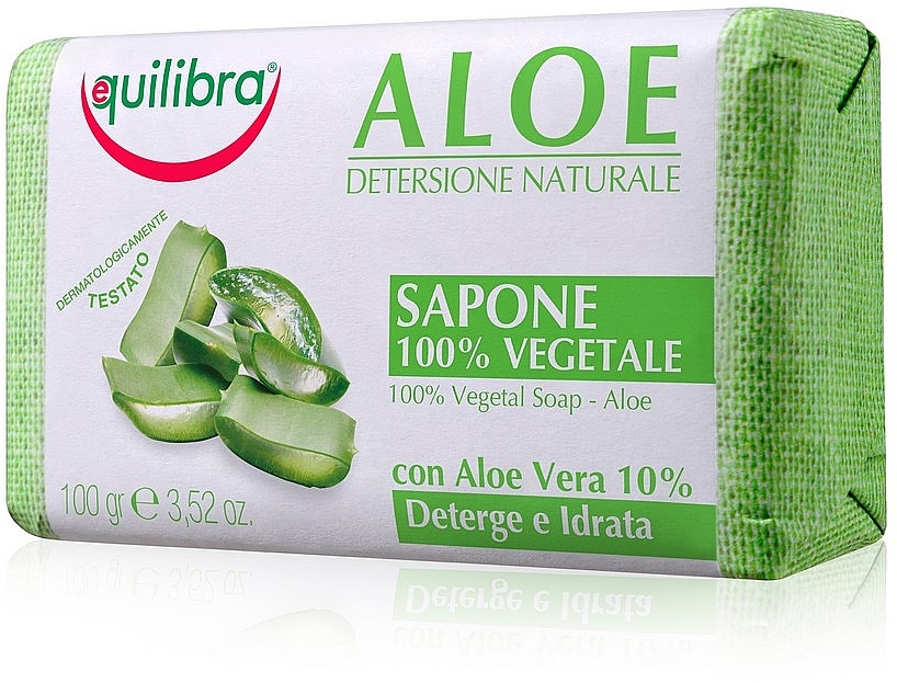 Naturseife mit Aloe vera - Equilibra Aloe Line Natural Soap — Bild N2