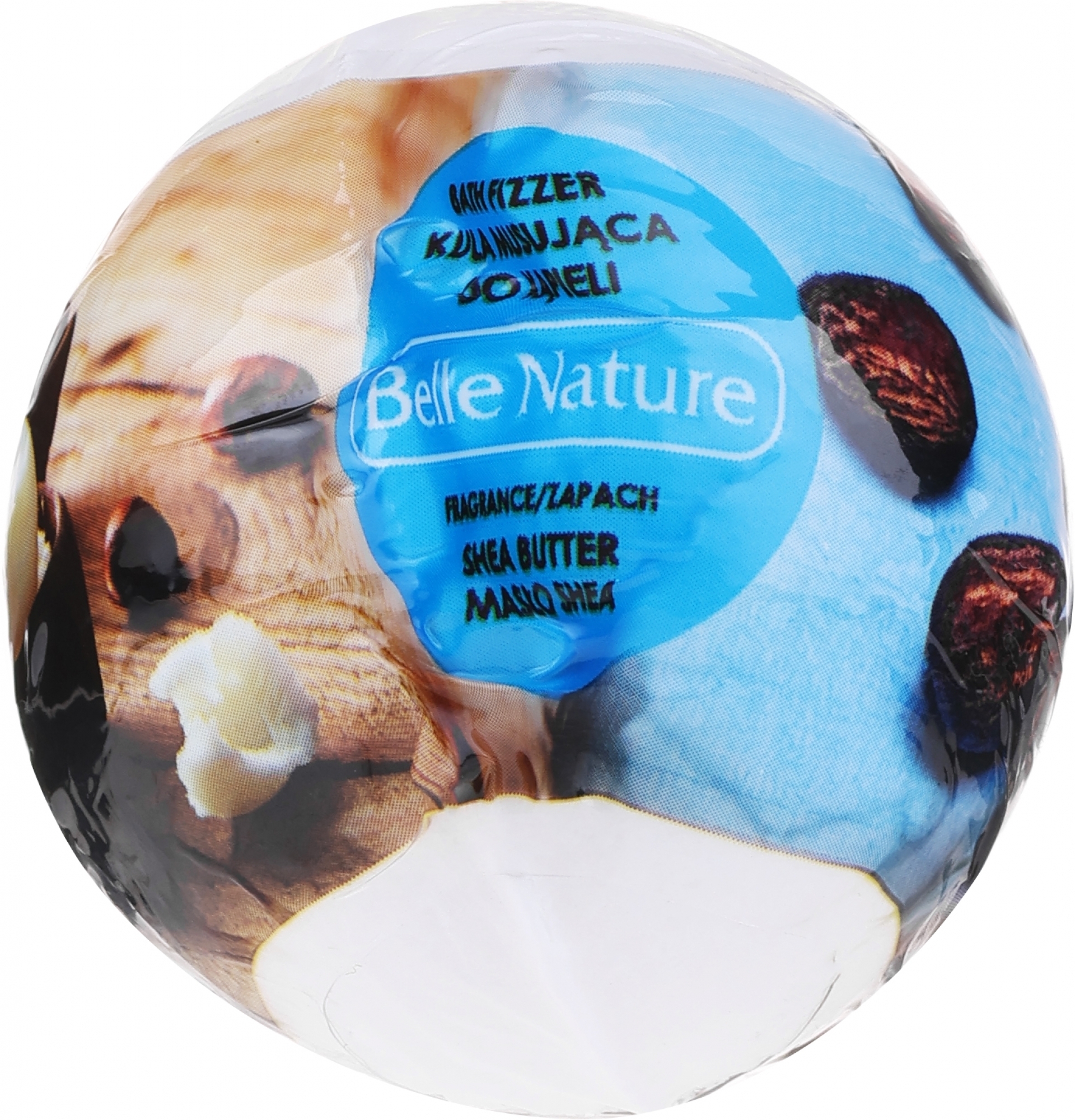 Badekugel mit Sheabutter - Belle Nature	 — Bild 50 g