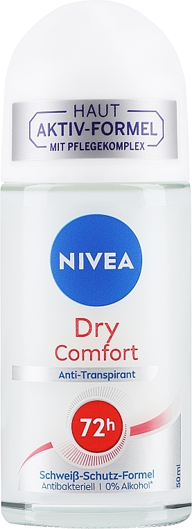 Deo Roll-on Schutz und Komfort 72 Stunden - Nivea Deodorant Dry Comfort Roll-On — Bild N1