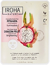 Düfte, Parfümerie und Kosmetik Tuchmaske für das Gesicht - Iroha Nature Brightening Dragon Fruit + Hyaluronic Acid Sheet Mask