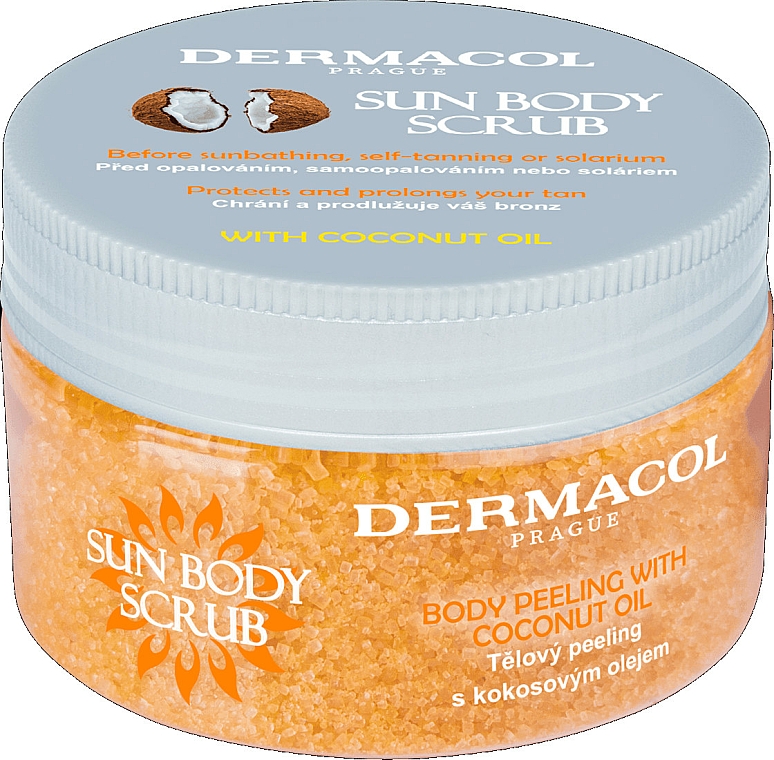Körperpeeling mit Kokosöl - Dermacol Sun Body Scrub — Bild N1