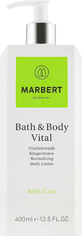 Vitalisierende, belebende und pflegende Körperlotion mit Koffein und Allantoin - Marbert Bath & Body Vital Body Lotion — Bild N1